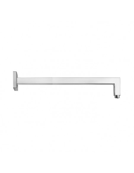 Braccio doccia Jacuzzi a parete con fissaggio rinforzato lunghezza 400mm sezione quadra 25*25mm Cromo 1111009JA00 - Kallea
