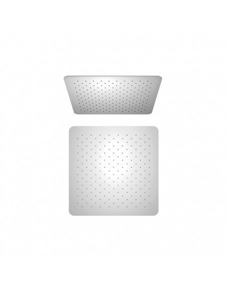 Soffione Jacuzzi Quadro in acciaio inox ultrapiatto 200x200 mm 1811054JA00 - Kallea