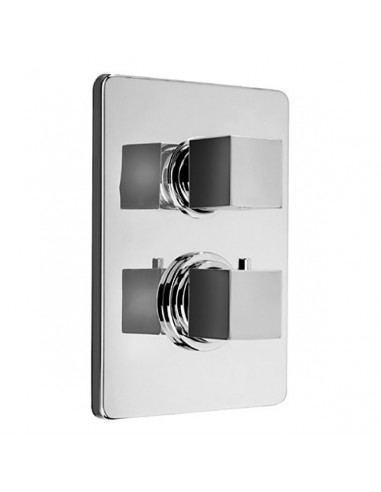 Miscelatore Jacuzzi termostatico incasso per doccia 1 via serie Glint 0IQ00445JA00 cromo - Kallea