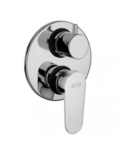 Miscelatore a incasso per doccia serie Alba Jacuzzi con deviatore 0LB00400JA00 cromato - Kallea