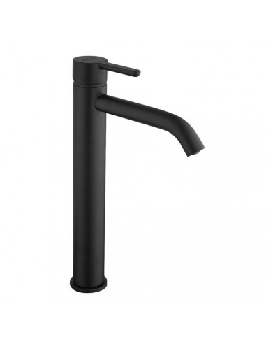 Rubinetto Jacuzzi per lavabo alto serie Sunset YO senza scarico 0SUYO493JA01 NERO OPACO - Kallea