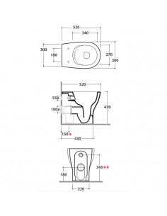 Vaso filoparete Globo serie Grace SENZABRIDA® GR003BI bianco lucido - Kallea 2