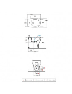 Bidet filoparete Globo serie Grace GR012BI bianco lucido - Kallea 2