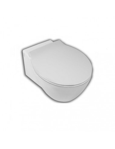 Vaso sospeso Hatria serie Nido scarico con brida YXMD01 bianco lucido - Kallea