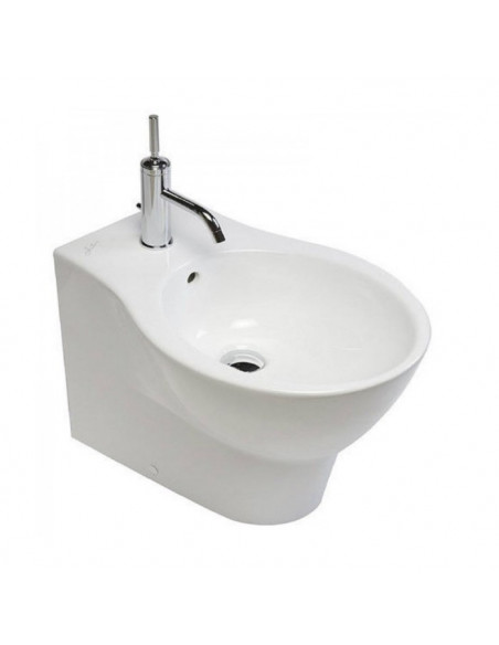Sanitari filoparete Hatria serie Nido con brida con sedile rallentato - Kallea