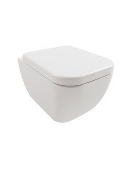 Vaso sospeso Hatria serie Bianca scarico Rimless senza brida Y3AK01 bianco lucido - Kallea