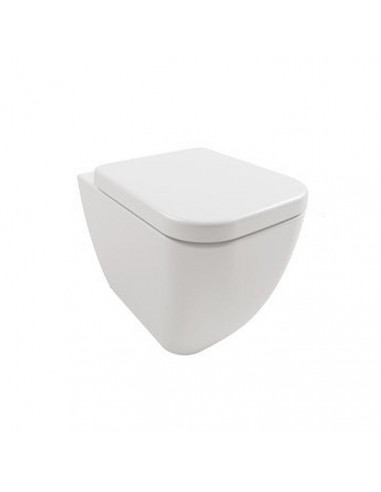 Vaso filoparete Hatria serie Bianca scarico Rimless senza brida Y3AL01 bianco lucido - Kallea