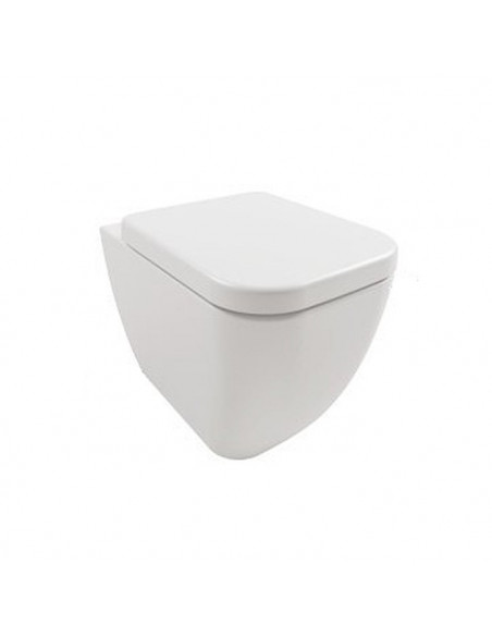 Vaso filoparete Hatria serie Bianca scarico Rimless senza brida Y3AL01 bianco lucido - Kallea