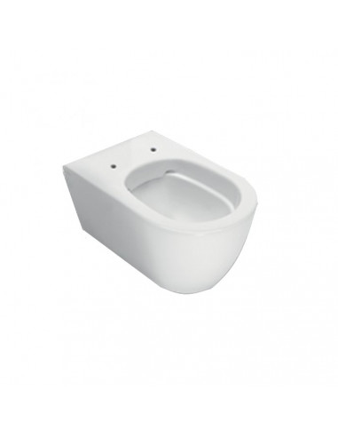 Vaso sospeso Hatria serie Fusion scarico Rimless senza brida Y1CC01 bianco lucido - Kallea