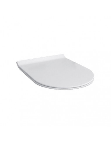 Copriwater slim Hatria serie Fusion in duroplast Y1X001 rallentato bianco lucido - Kallea