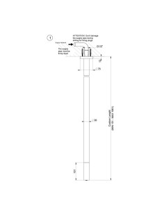 Bocca Lavabo soffitto lunghezza personalizzabile Gessi a parete serie Anello cod.63499 - Kallea 2