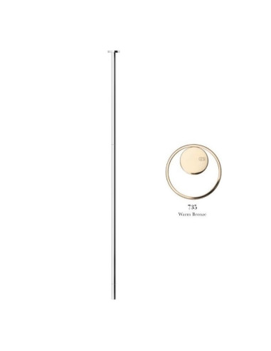 Bocca Lavabo soffitto lunghezza personalizzabile Gessi a parete serie Anello cod.63499 - Kallea