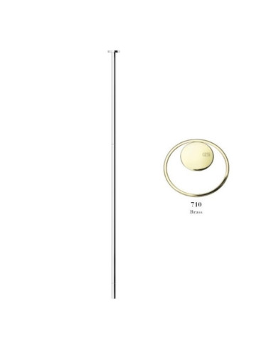 Bocca Lavabo soffitto lunghezza personalizzabile Gessi a parete serie Anello cod.63499 - Kallea