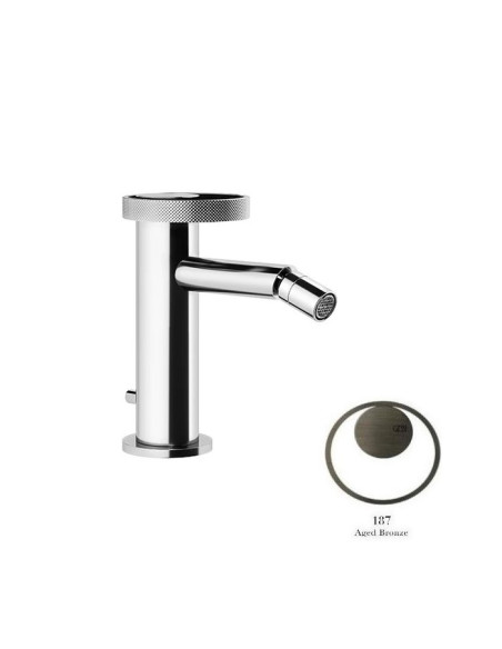 Miscelatore Gessi bidet serie Anello cod.63307 con scarico e flessibili di collegamento - Kallea