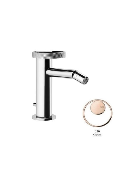 Miscelatore Gessi bidet serie Anello cod.63307 con scarico e flessibili di collegamento - Kallea