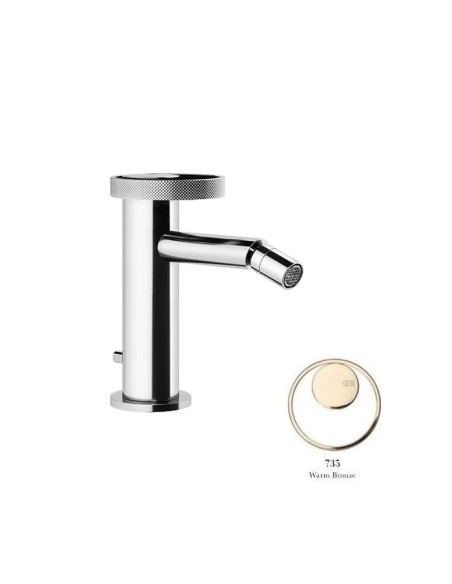 Miscelatore Gessi bidet serie Anello cod.63307 con scarico e flessibili di collegamento - Kallea