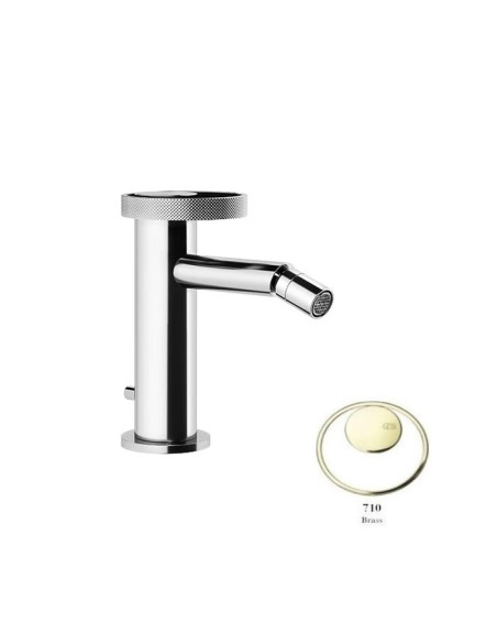 Miscelatore Gessi bidet serie Anello cod.63307 con scarico e flessibili di collegamento - Kallea