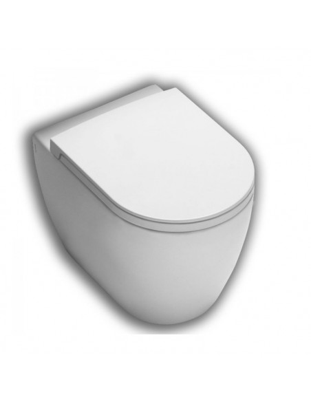 Vaso filo parete Hatria serie Fusion scarico Rimless Y1ZA25 senza brida BIANCO OPACO - Kallea