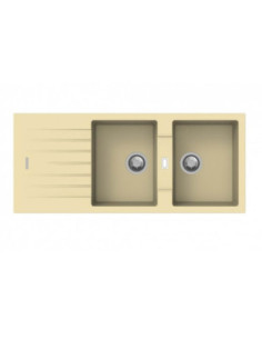 Lavello 116x50 2v PTPL1162 Granito Avena Apell - Kallea