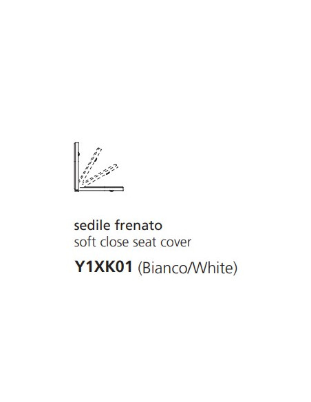 Copriwater Hatria serie Fusion compact in duroplast Y1XK01 rallentato bianco lucido - Kallea