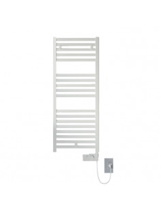 Termoarredo Lazzarini serie Cortina Analogic elettrico 920 x 480 mm bianco ral 9016 dritto - Kallea