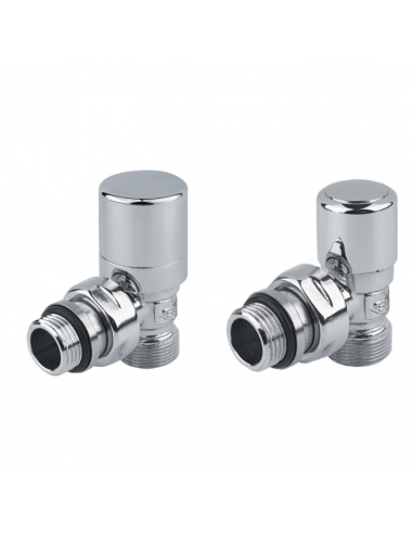 Valvola Poletti termostabilizzabile e Detentore serie First Thermo a squadra 1/2'' cromo per multistrato - Kallea