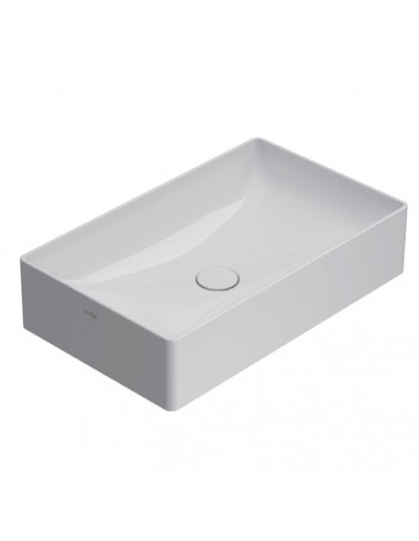 Lavabo appoggio Glogo serie T-edge 61 x 37 cm bianco lucido - Kallea