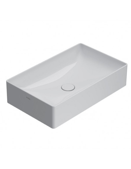 Lavabo appoggio Glogo serie T-edge 61 x 37 cm BIANCO OPACO - Kallea
