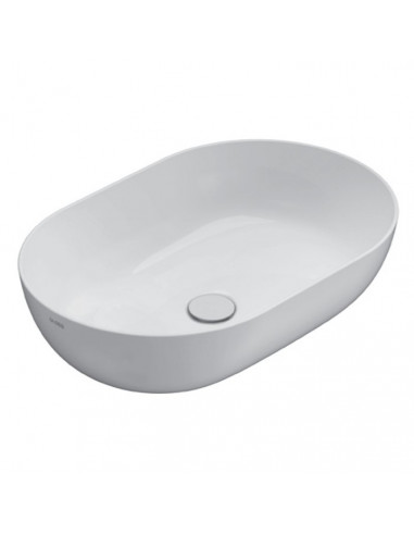 Lavabo appoggio Glogo serie T-edge 60 x 41 cm BIANCO OPACO - Kallea