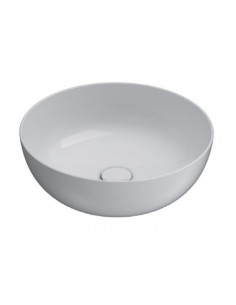 Lavabo appoggio Globo serie T-edge diamtetro 37 cm BIANCO OPACO - Kallea