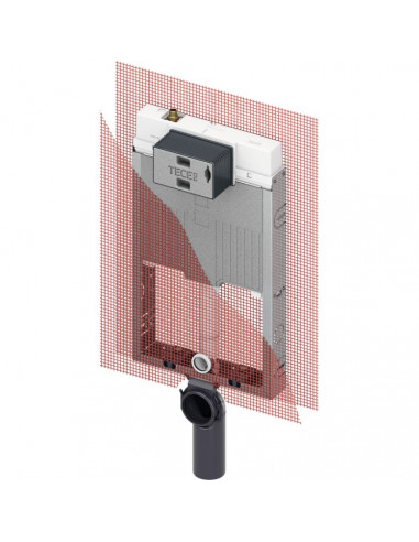 Modulo incasso Tece con Cassetta di scarico incasso per wc sospeso serie octa II - Kallea