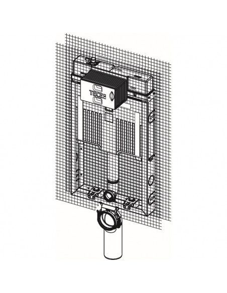 Modulo incasso Tece con Cassetta di scarico incasso per wc sospeso serie octa II - Kallea