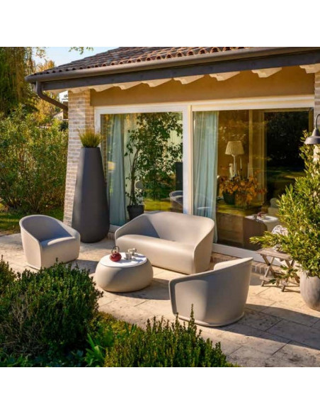 Divano Settembre da giardino Plust interno esterno in polietilene - Kallea