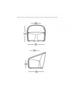 Poltrona Settembre da giardino Plust interno esterno in polietilene - Kallea 2