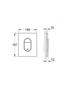 Piastra Cromo Arena Cosmopolitan Grohe per cassetta incasso - Kallea 2