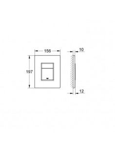 Piastra Bianco Skate Cosmopolitan Grohe per cassetta incasso - Kallea 2