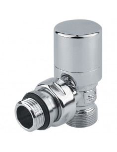 Valvola termostabilizzabile e Detentore Poletti serie First Thermo a squadra 1/2'' cromo per rame - Kallea 2