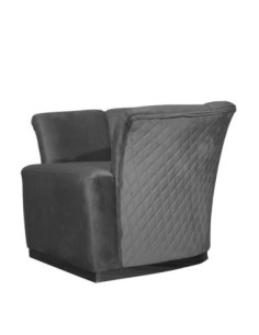 Poltrona Argentario Berger grigio base nera - Kallea 2