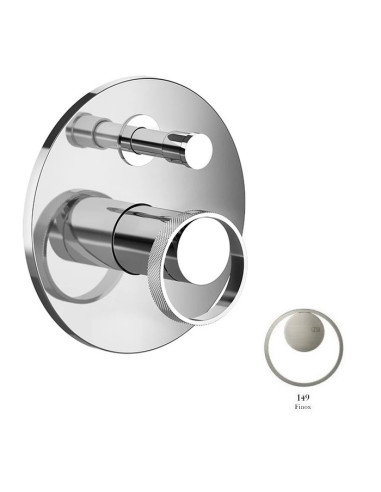 Miscelatore a parete Gessi serie Anello bagno-doccia cod.63377 esterna cod.44673 incasso 2 vie - Kallea