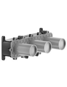 Miscelatore doccia Gessi a parete Serie Anello cod.63343 esterno doccia con deviatore presa acqua e supporto doccetta cod.541... 2