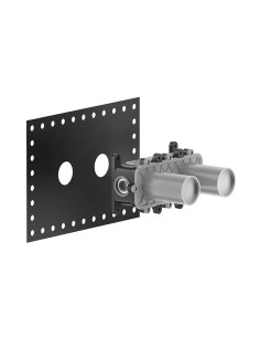 Miscelatore termostatico doccia Gessi cod.63332 parte esterna 1 via cod.54169 parte incasso - Kallea 2