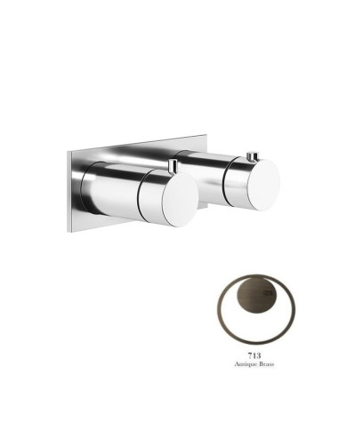 Miscelatore termostatico doccia Gessi cod.63332 parte esterna 1 via cod.54169 parte incasso - Kallea