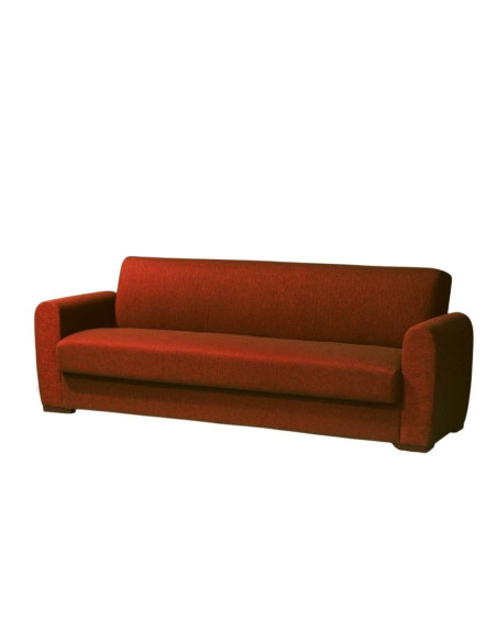 Divano letto Dome 3 posti rosso - Kallea