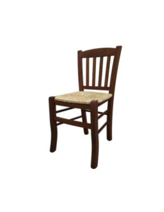 Sedia Veneta in legno seduta in paglia colore noce - Kallea 2