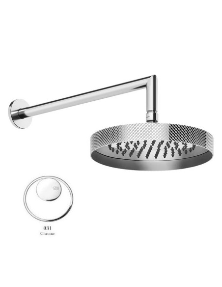 Soffione a parete Gessi Orientabile Serie Anello cod.63448 - Kallea