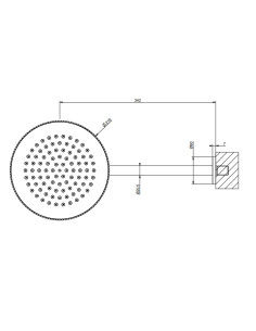 Soffione a parete Gessi Orientabile Serie Anello cod.63448 - Kallea 2