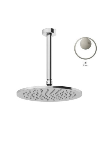 Soffione a soffitto Gessi altezza personalizzabile min.8,5- max186 cm Serie Anello cod.63350 - Kallea