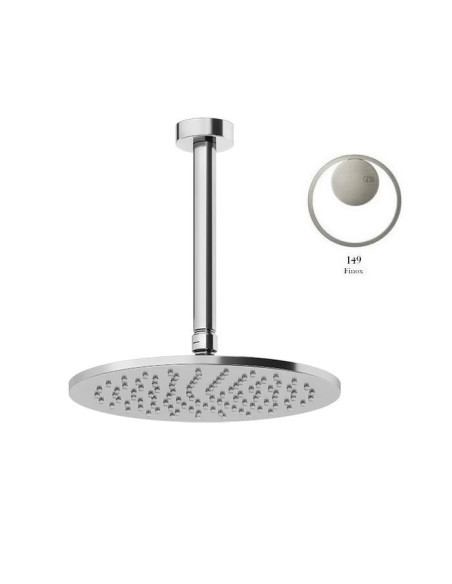 Soffione a soffitto Gessi altezza personalizzabile min.8,5- max186 cm Serie Anello cod.63350 - Kallea
