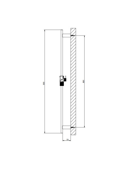 Asta Saliscendi Gessi serie Anello cod.63485 - Kallea