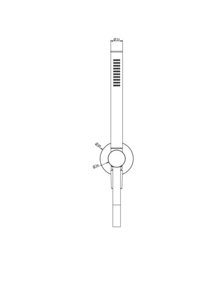 Set Doccia Gessi serie Anello cod.63329 presa acqua doccetta anticalcare e flessibile 1,5 m - Kallea
